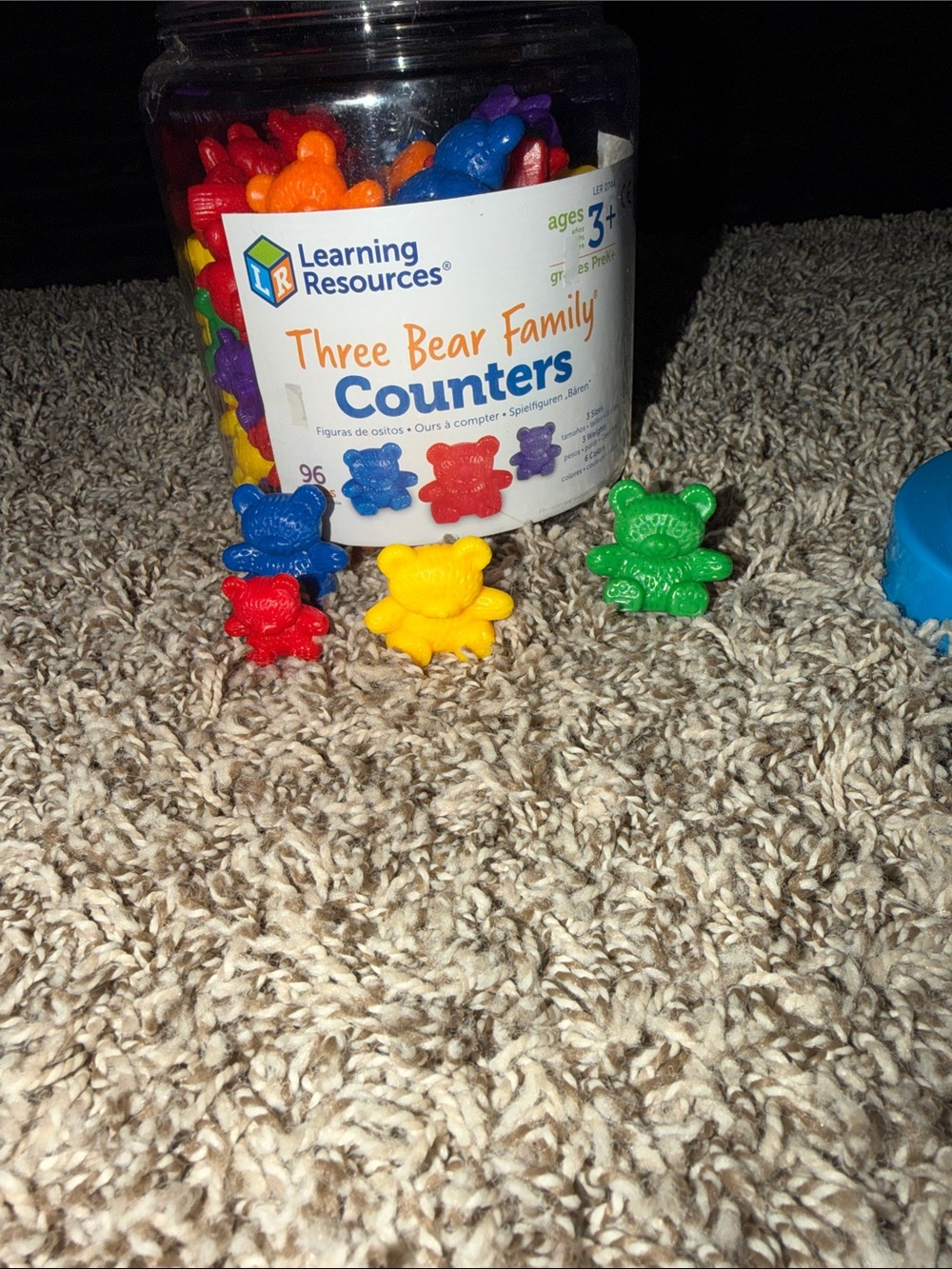 Learning Resources Three Bear Family Counters - Multicolor Counting Bears